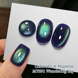 Colored Cat Magnetic Gel MY691 Wandering Sky 15ml Gel Nail Polish BORN PRETTY