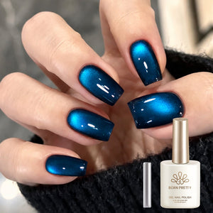 Colored Cat Magnetic Gel MY686 Dark Ocean Blue 15ml Gel Nail Polish BORN PRETTY