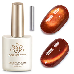 Colored Cat Magnetic Gel MY563-MY691 15ml Gel Nail Polish BORN PRETTY MY687 Amber Orange
