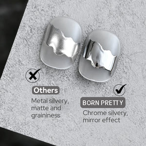 Chrome Silvery Watercolor Nail Polish 15ml