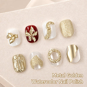 Metal Gold Watercolor Nail Polish 15ml Nail Polish BORN PRETTY