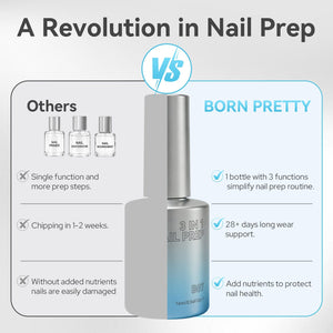 3 In 1 Nail Prep B07 16ml Base & Top Coat BORN PRETTY