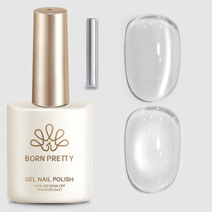 Water Light Cat Magnetic Gel MY701 Super White 15ml Gel Nail Polish BORN PRETTY