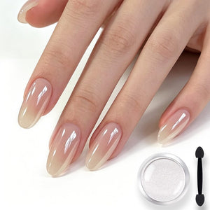 Clear Pearlescent Powder Nail Art BORN PRETTY