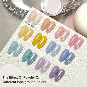 Clear Pearlescent Powder Nail Art BORN PRETTY