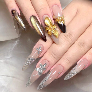 Gold Silver 5D Sculpting Gel & Carving Pen Gel Nail Polish BORN PRETTY