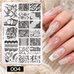 Stamping Plate 004 Nail Art BORN PRETTY