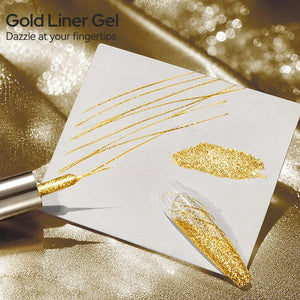 4pcs Gold Liner Gel Set #01 Gel Nail Polish BORN PRETTY