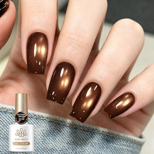Glass Cat Magnetic Gel MY720 Autumn Moon 10ml Gel Nail Polish BORN PRETTY
