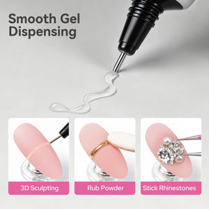 Strong Adhesive Nail Rhinestone Glue 15ml Gel Nail Polish BORN PRETTY
