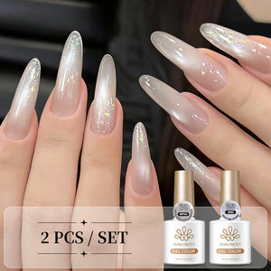 2pcs Set Cat Magnetic Gel & Jelly Gel 10ml Gel Nail Polish BORN PRETTY Set 06