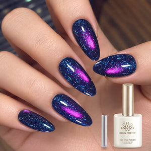 Reflective Cat Magnetic Gel MY764 Black Plum 15ml Gel Nail Polish BORN PRETTY