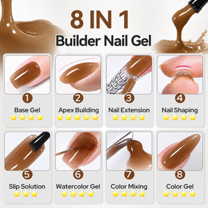 8 IN 1 Builder Gel B20 15ml Gel Nail Polish BORN PRETTY