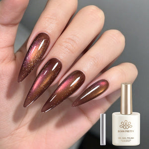 Reflective Cat Magnetic Gel MY766 Desert Rose 15ml Gel Nail Polish BORN PRETTY