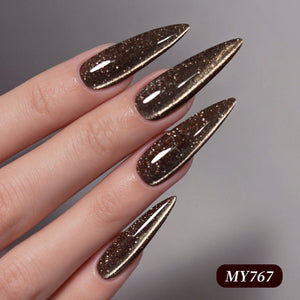 Reflective Cat Magnetic Gel MY767 Gilded Tear 15ml Gel Nail Polish BORN PRETTY