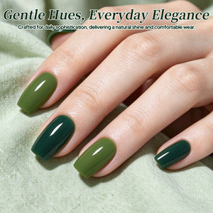 6 Colors Gel Set S86 Into Green 7ml Gel Nail Polish BORN PRETTY