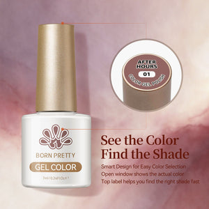 6 Colors Gel Set S87 After Hours 7ml Gel Nail Polish BORN PRETTY