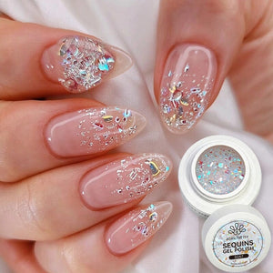 Sequins Gel SG57 & Magnetic Gel MY01 Set #01 Gel Nail Polish BORN PRETTY