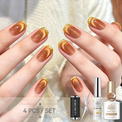 4pcs Gold Liner Gel Set #04 Gel Nail Polish BORN PRETTY
