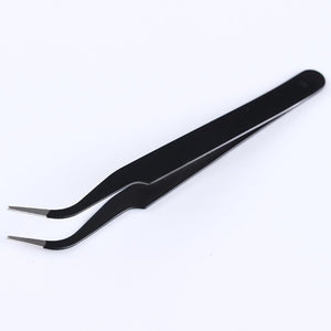 Black Curved Nail Tweezers Nail Tools BORN PRETTY