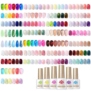 6 Colors Jelly Gel Polish Set 7ml Gel Nail Polish BORN PRETTY