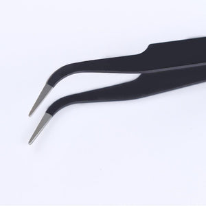 Black Curved Nail Tweezers Nail Tools BORN PRETTY