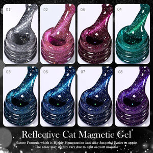 Reflective Cat Magnetic Gel 10ml Gel Nail Polish BORN PRETTY