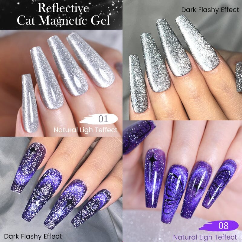 Reflective Cat Magnetic Gel 10ml Gel Nail Polish BORN PRETTY