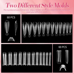 6 Colors Extension Nail Gel Starter Kit Gel Nail Polish BORN PRETTY