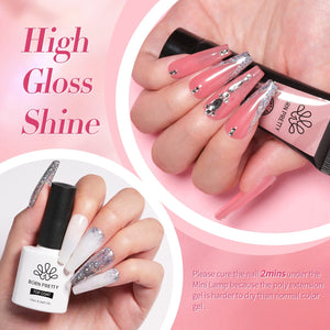 6 Colors Extension Nail Gel Starter Kit Gel Nail Polish BORN PRETTY