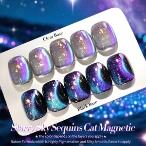 Blue Cat Magnetic Gel Polish MY35 Starry Sky 10ml Gel Nail Polish BORN PRETTY