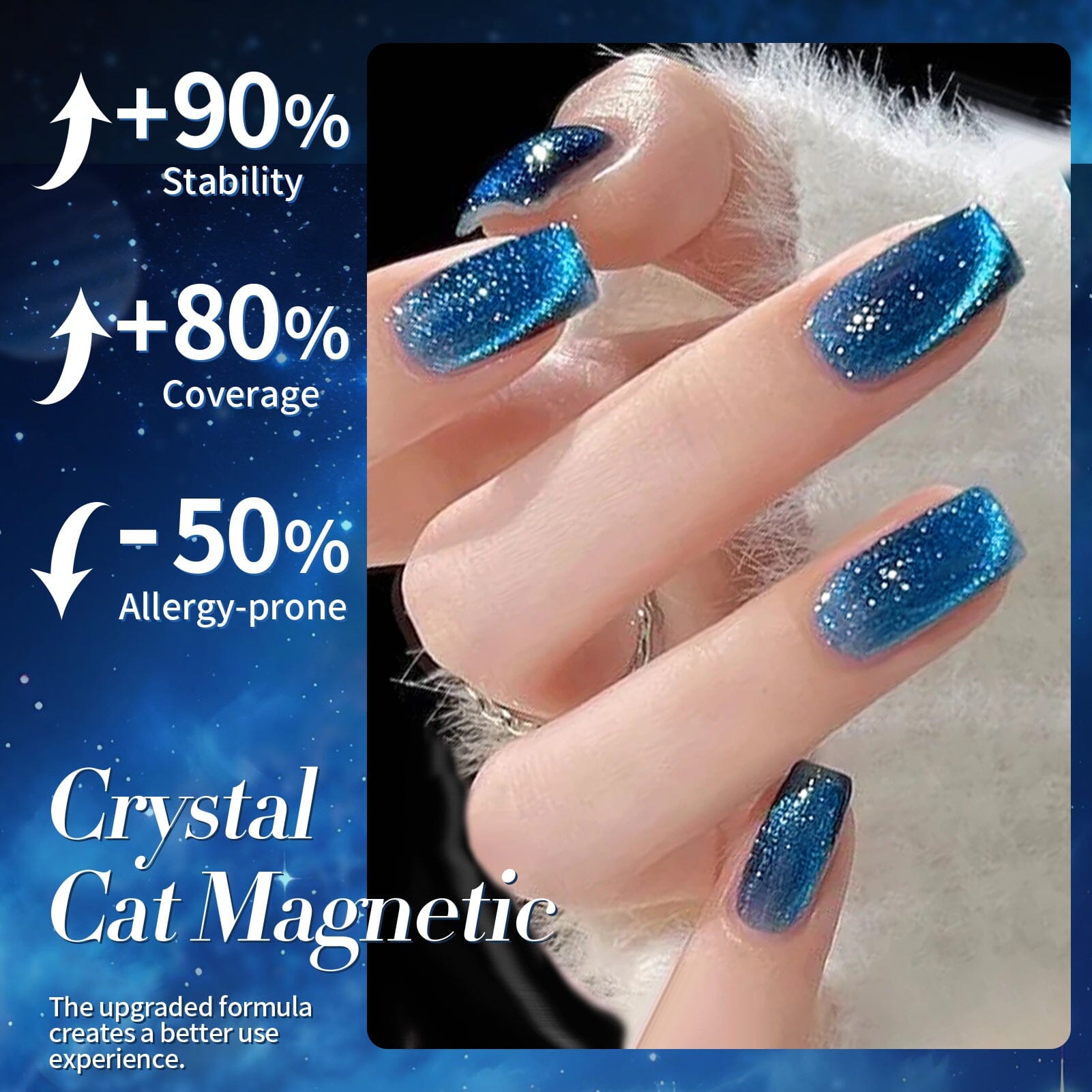 Blue Cat Magnetic Gel Polish MY38 Galaxy 10ml Gel Nail Polish BORN PRETTY