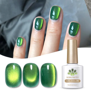 Green Cat Magnetic Gel Polish MY39 Basil 10ml Gel Nail Polish BORN PRETTY