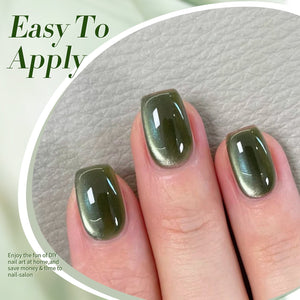 Green Cat Magnetic Gel Polish MY41 Dark Emerald 10ml Gel Nail Polish BORN PRETTY
