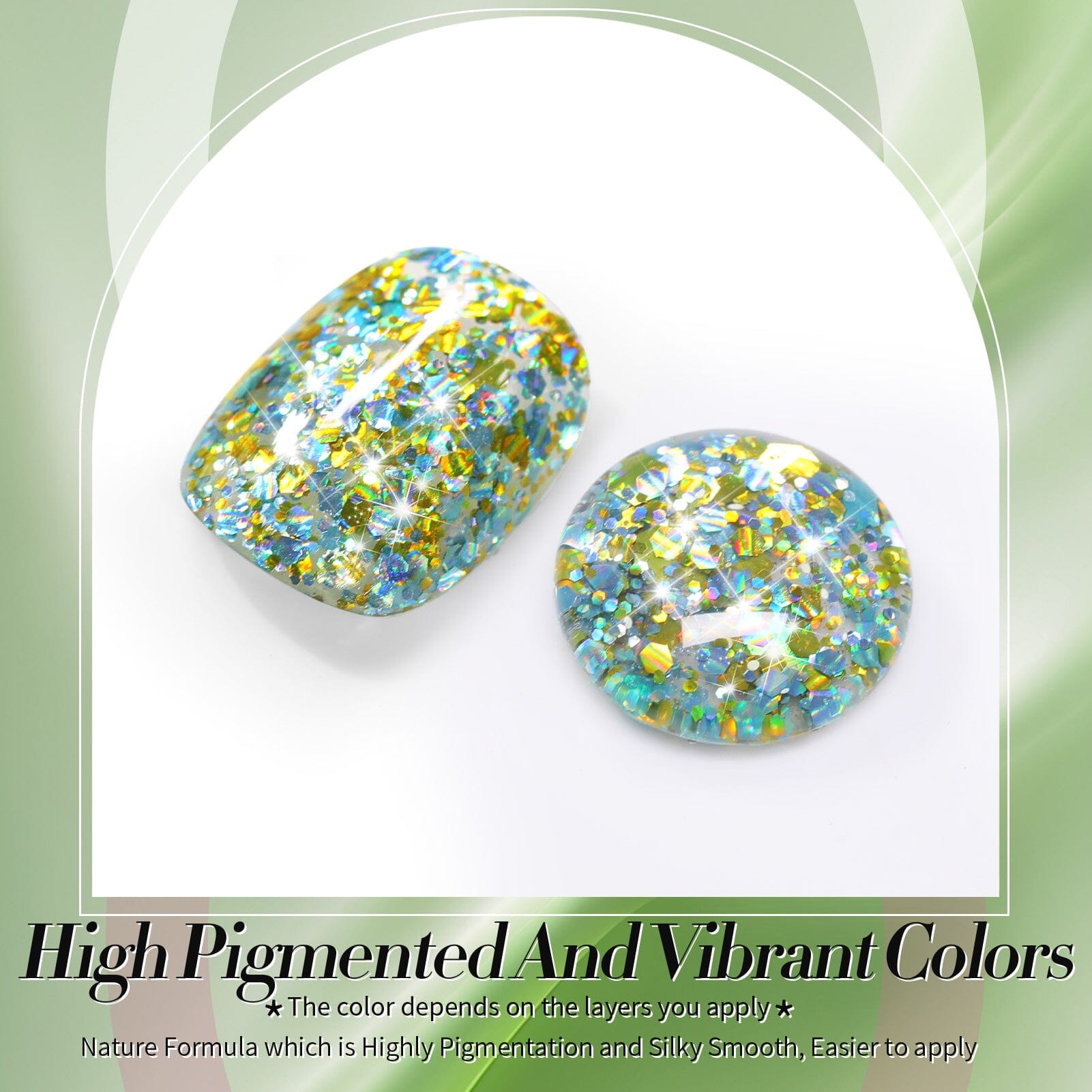 Multicolor Sequins Glitter Gel Polish SG02 Hummingbird 15ml Gel Nail Polish BORN PRETTY