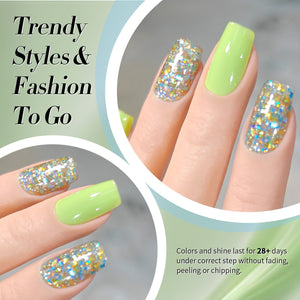 Multicolor Sequins Glitter Gel Polish SG02 Hummingbird 15ml Gel Nail Polish BORN PRETTY