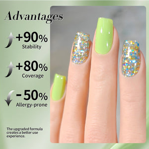 Multicolor Sequins Glitter Gel Polish SG02 Hummingbird 15ml Gel Nail Polish BORN PRETTY