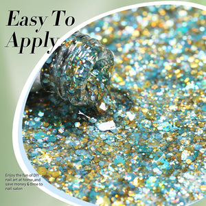 Multicolor Sequins Glitter Gel Polish SG02 Hummingbird 15ml Gel Nail Polish BORN PRETTY