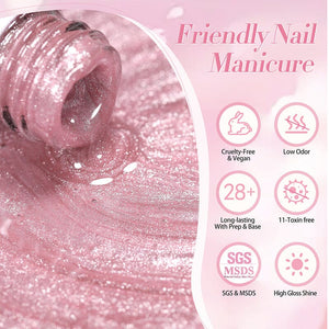 Pink Cat Magnetic Gel Polish MY40 Myrtle 10ml Gel Nail Polish BORN PRETTY