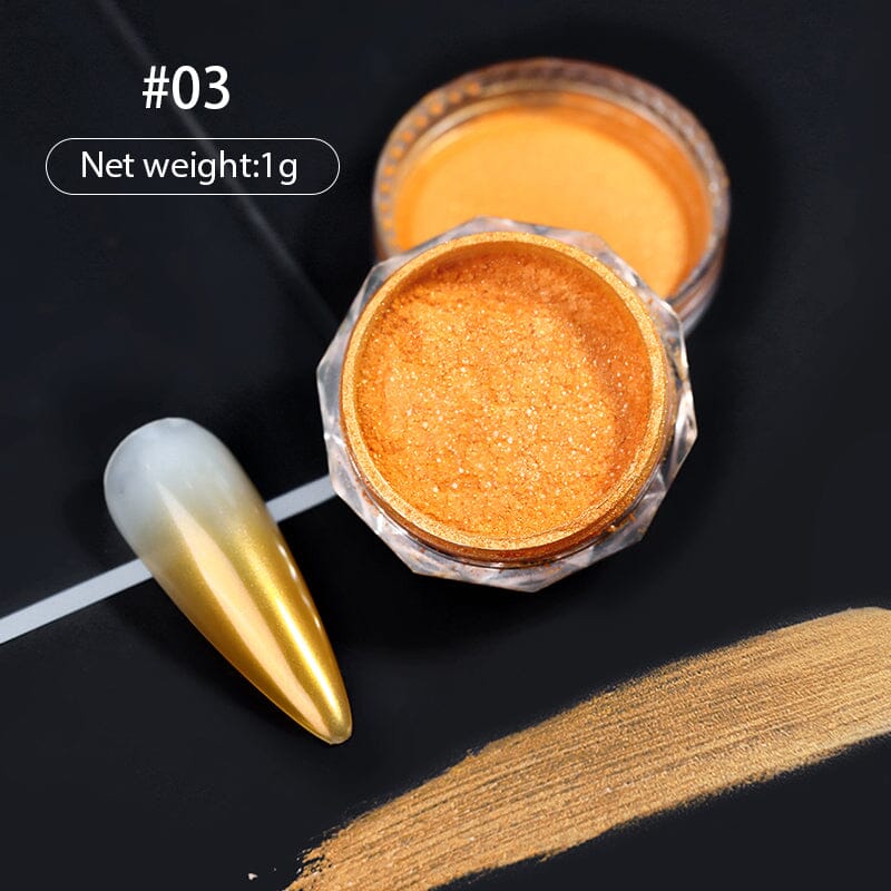 Gradient Pearly Mirror Nail Powder Nail Powder BORN PRETTY 03