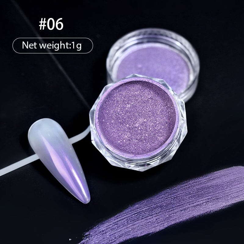 Gradient Pearly Mirror Nail Powder Nail Powder BORN PRETTY 06