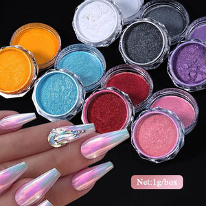 Gradient Pearly Mirror Nail Powder Nail Powder BORN PRETTY