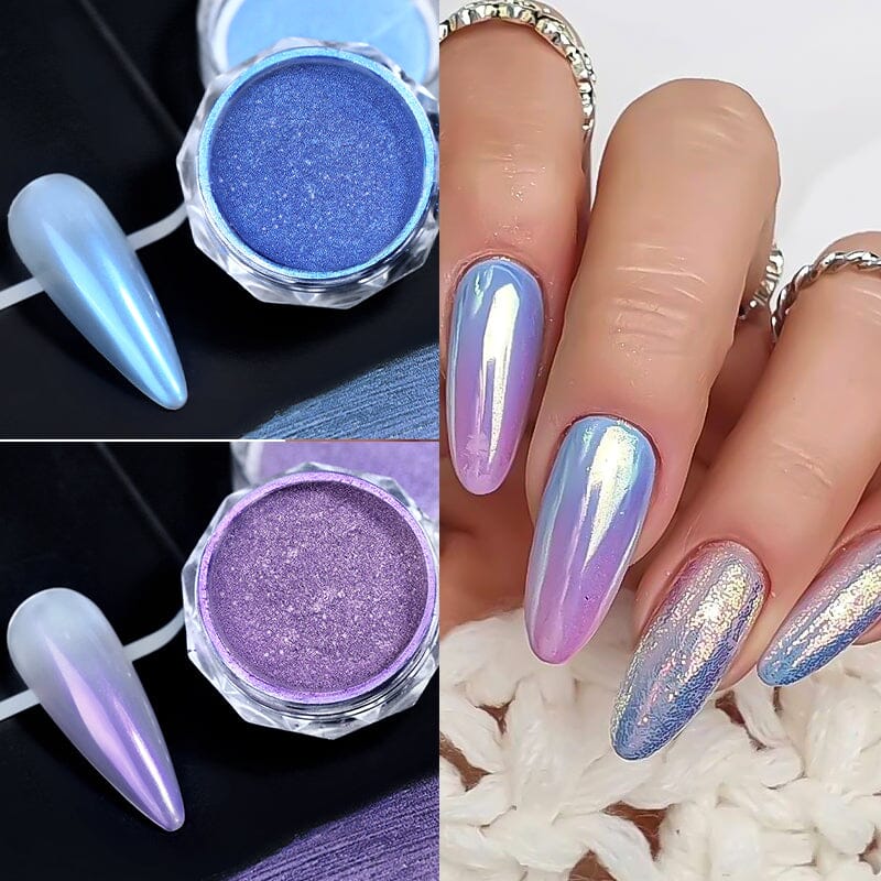Gradient Pearly Mirror Nail Powder Nail Powder BORN PRETTY