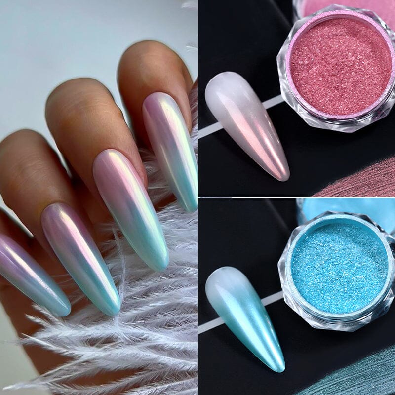 Gradient Pearly Mirror Nail Powder Nail Powder BORN PRETTY