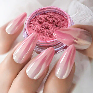 Gradient Pearly Mirror Nail Powder Nail Powder BORN PRETTY