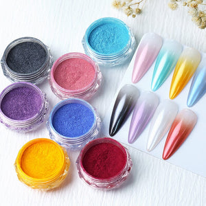 Gradient Pearly Mirror Nail Powder Nail Powder BORN PRETTY