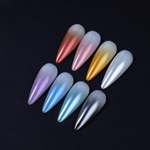 Gradient Pearly Mirror Nail Powder Nail Powder BORN PRETTY