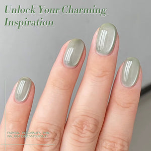 Jade Breeze Green Cat Magnetic Gel Polish MY48 15ml Gel Nail Polish BORN PRETTY