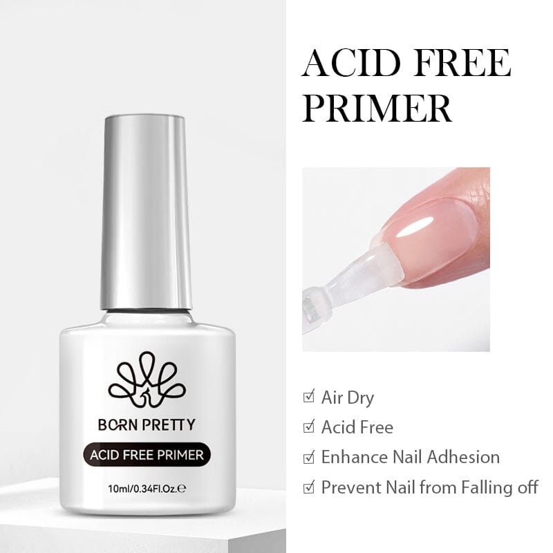 Function Gel 10ml (Base Top Coat Reinforcement Gel Dehydrator Primer) Gel Nail Polish BORN PRETTY Acid-Free Nail-Primer
