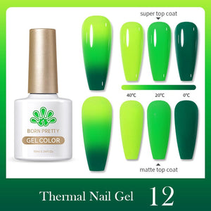 Thermal Nail Gel Polish 10ml 12 Gel Nail Polish BORN PRETTY